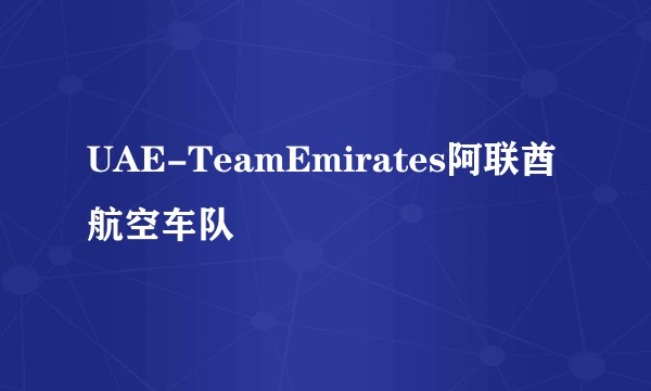 UAE-TeamEmirates阿联酋航空车队