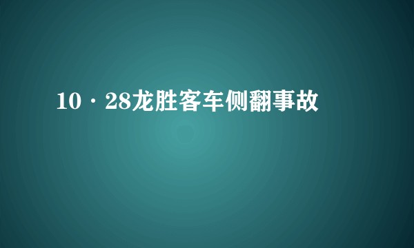 10·28龙胜客车侧翻事故
