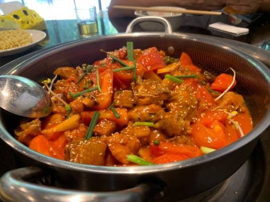 番茄炒鸡肉