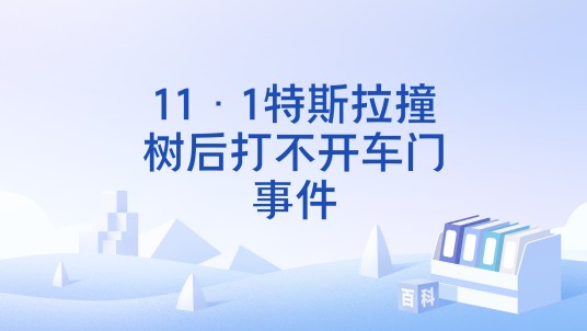 11·1特斯拉撞树后打不开车门事件