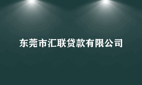 东莞市汇联贷款有限公司