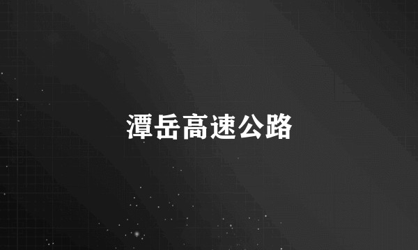 潭岳高速公路