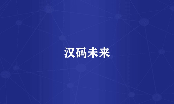 汉码未来
