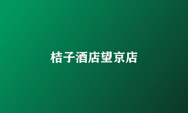 桔子酒店望京店
