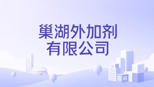 巢湖外加剂有限公司
