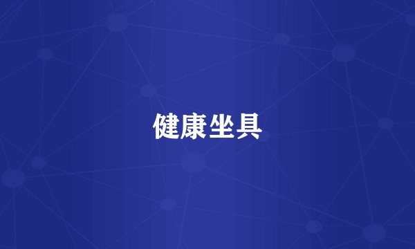 健康坐具