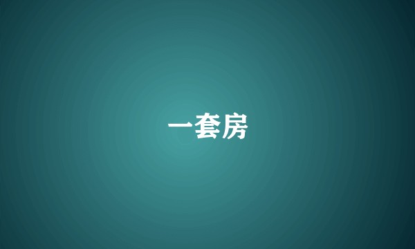 一套房