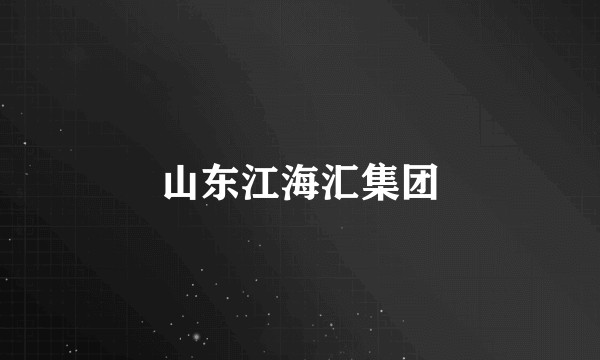 山东江海汇集团