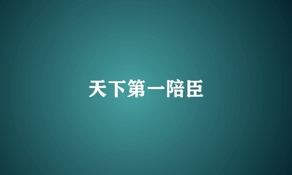 天下第一陪臣
