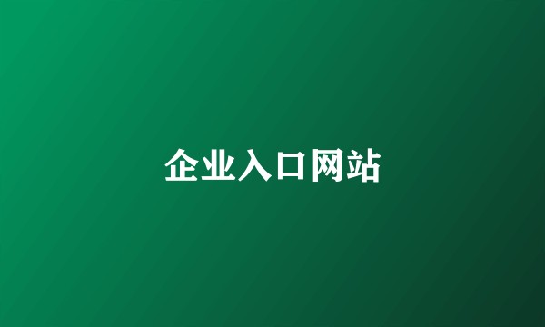企业入口网站