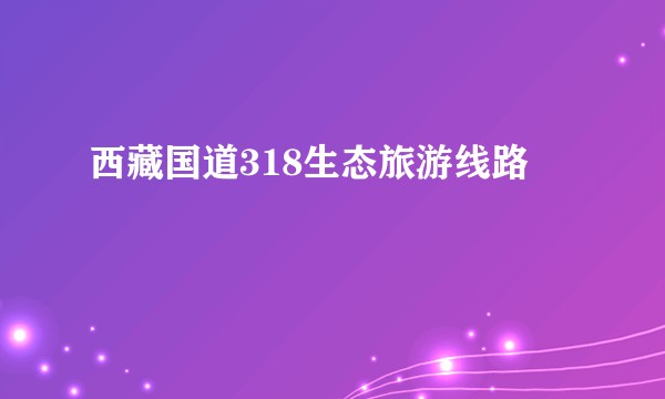 西藏国道318生态旅游线路