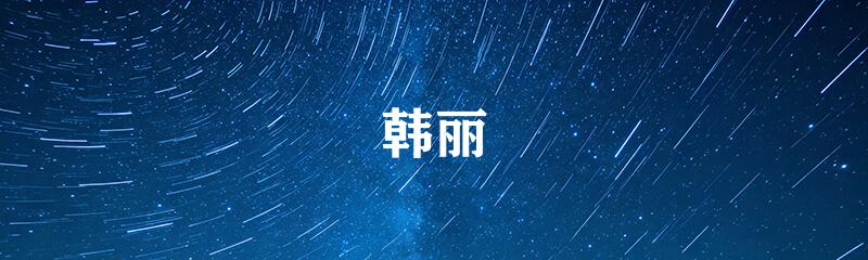 韩丽