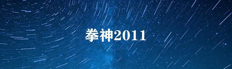 拳神2011