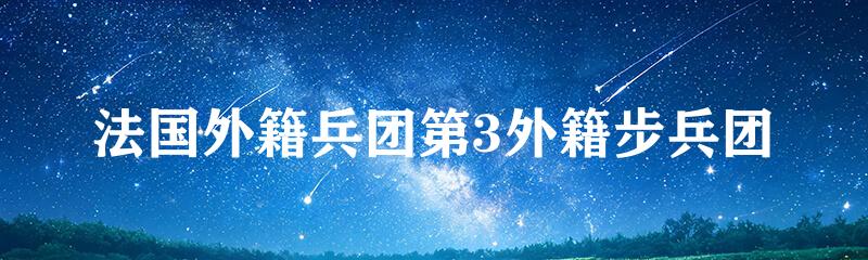 法国外籍兵团第3外籍步兵团