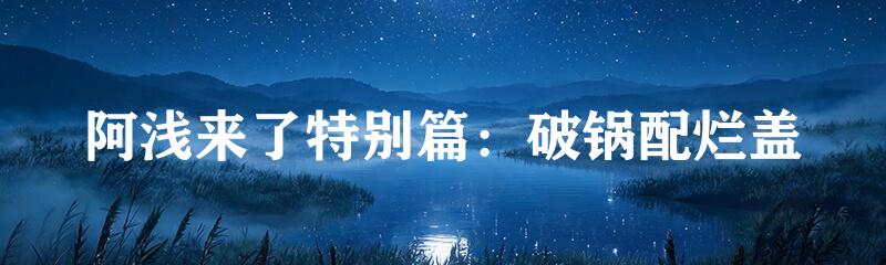 阿浅来了特别篇：破锅配烂盖